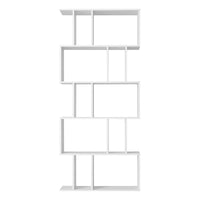Artiss 5 Tier Bookshelf Display Shelf CD Cabinet Bookcase Stand Storage White Office Kings Warehouse 