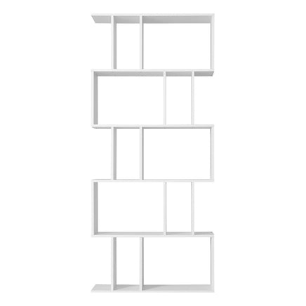 Artiss 5 Tier Bookshelf Display Shelf CD Cabinet Bookcase Stand Storage White Office Kings Warehouse 