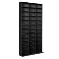 Artiss Adjustable Book Storage Shelf Rack Unit - Black Kings Warehouse 