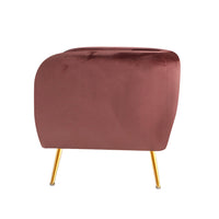 Artiss Armchair Lounge Sofa Arm Chair Accent Chairs Armchairs Couch Velvet Pink Kings Warehouse 