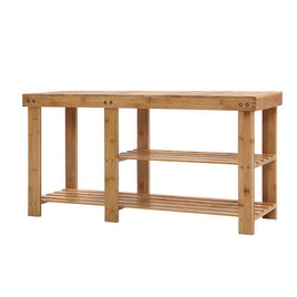 Artiss Bamboo Shoe Rack Bench Living Room Kings Warehouse