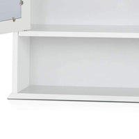Artiss Bathroom Tallboy Storage Cabinet with Mirror - White Kings Warehouse 