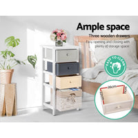 Artiss Bedroom Storage Cabinet - White Artiss Kings Warehouse 