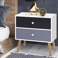 Artiss Bedside Tables Drawers Side Table Nightstand Lamp Side Storage Cabinet Kings Warehouse 