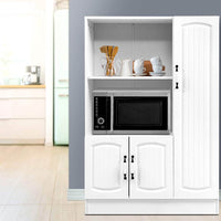 Artiss Buffet Sideboard Cabinet Storage Cupboard Doors White Kitchen Hallway Living Room Kings Warehouse 