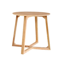 Artiss Coffee Table Round Side Tables Nightstand Bedside Furniture Wooden Beige Kings Warehouse 