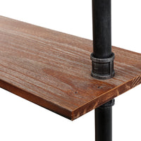 Artiss Display Shelves Rustic Bookshelf Industrial DIY Pipe Shelf Wall Brackets Storage Supplies Kings Warehouse 