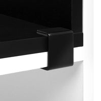 Artiss DIY L Shaped Display Shelf - Black Kings Warehouse 