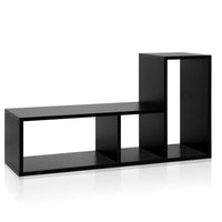 Artiss DIY L Shaped Display Shelf - Black Kings Warehouse 