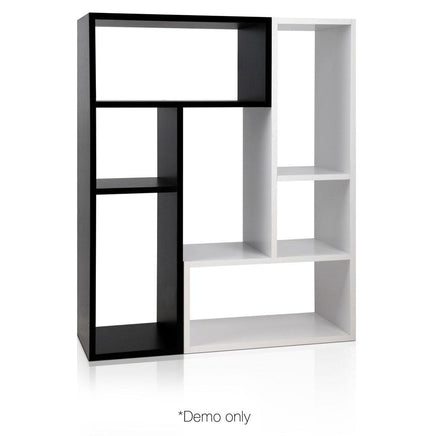 Artiss DIY L Shaped Display Shelf - Black Kings Warehouse 