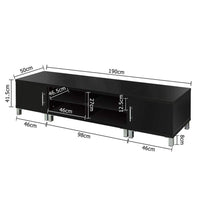 Artiss Entertainment Unit with Cabinets - Black Kings Warehouse 