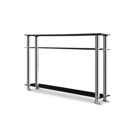 Artiss Entry Hall Console Table - Black & Silver Living Room Kings Warehouse 