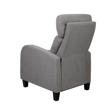 Artiss Fabric Reclining Armchair - Grey Furniture Kings Warehouse 