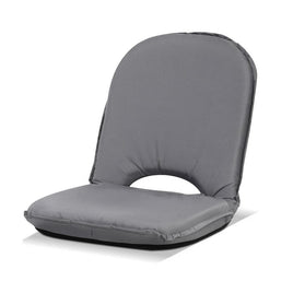 Artiss Floor Lounge Sofa Camping Portable Recliner Beach Chair Folding Outdoor Grey Camping Supplies Kings Warehouse