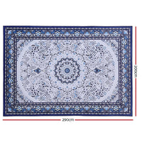 Artiss Floor Rugs Rug 200 x 290 Area Large Modern Carpet Soft Blue Living Room Rugs Kings Warehouse 