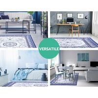 Artiss Floor Rugs Rug 200 x 290 Area Large Modern Carpet Soft Blue Living Room Rugs Kings Warehouse 