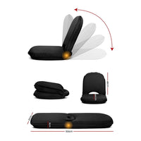 Artiss Foldable Beach Sun Picnic Seat - Black Camping Supplies Kings Warehouse 