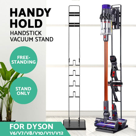 Artiss Freestanding Dyson Vacuum Stand Rack Holder for Dyson V6 V7 V8 V10 V11 V12 Black Kings Warehouse 