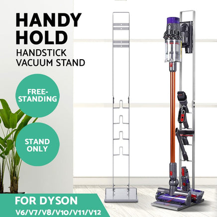 Artiss Freestanding Dyson Vacuum Stand Rack Holder for Dyson V6 V7 V8 V10 V11 V12 Silver Kings Warehouse 