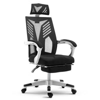 Artiss Gaming Office Chair Computer Desk Chair Home Work Recliner White Office Kings Warehouse 
