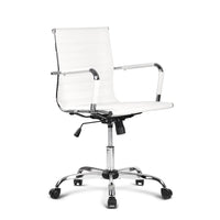 Artiss Gaming Office Chair Computer Desk Chairs Home Work Study White Mid Back Office Kings Warehouse 