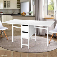 Artiss Gateleg Dining Table Kings Warehouse 