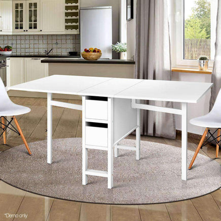 Artiss Gateleg Dining Table Kings Warehouse 