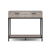 Artiss Hallway Console Table Hall Side Entry Display Desk Drawer Storage Oak Living Room Kings Warehouse 