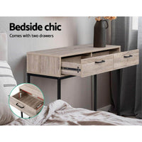 Artiss Hallway Console Table Hall Side Entry Display Desk Drawer Storage Oak Living Room Kings Warehouse 
