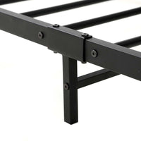 Artiss Metal Bed Frame Single Size Mattress Base Platform Foundation Black Dane Kings Warehouse 