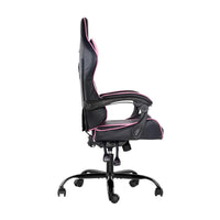 Artiss Office Chair Gaming Chair Computer Chairs Recliner PU Leather Seat Armrest Black Pink Artiss Kings Warehouse 