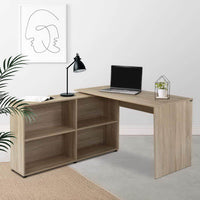 Artiss Office Computer Desk Corner Study Table Workstation Bookcase Storage Office Kings Warehouse 