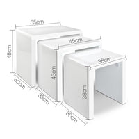Artiss Set of 3 Nesting Tables Living Room Kings Warehouse 