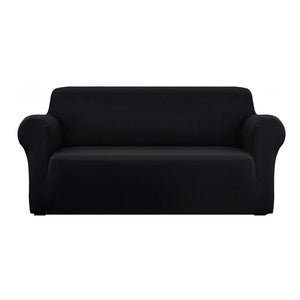 Artiss Sofa Cover Elastic Stretchable Couch Covers Black 3 Seater Kings Warehouse 
