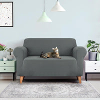 Artiss Sofa Cover Elastic Stretchable Couch Covers Grey 2 Seater Kings Warehouse 