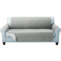 Kings Sofa Cover Quilted Couch Covers Protector Slipcovers 3 Seater Grey