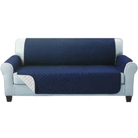 Kings Sofa Cover Quilted Couch Covers Protector Slipcovers 3 Seater Navy
