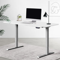 Artiss Standing Desk Height Adjustable Motorised Electric Sit Stand Computer Table 140cm Office Supplies Kings Warehouse 