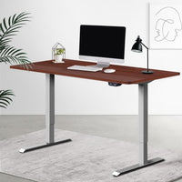 Artiss Standing Desk Motorised Electric Height Adjustable Sit Stand Table Office 140cm Office Supplies Kings Warehouse 