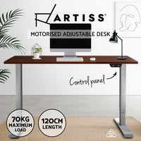 Artiss Standing Desk Motorised Electric Height Adjustable Sit Stand Table Office 140cm Office Supplies Kings Warehouse 