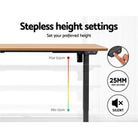 Artiss Standing Desk Sit Stand Table Riser Height Adjustable Motorised Electric Computer Laptop Table Artiss Kings Warehouse 