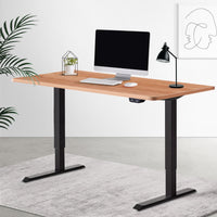 Artiss Standing Desk Sit Stand Table Riser Height Adjustable Motorised Electric Computer Laptop Table Artiss Kings Warehouse 