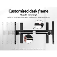 Artiss Standing Desk Sit Stand Up Riser Height Adjustable Motorised Electric Computer Laptop Table Black Furniture > Office Kings Warehouse 