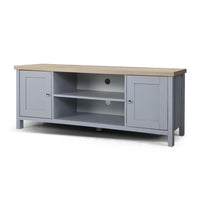 Artiss TV Cabinet Entertainment Unit Stand French Provincial Storage Shelf Wooden 130cm Grey Living Room Kings Warehouse 