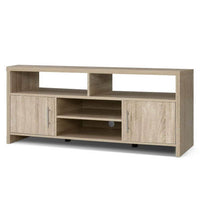 Kings TV Cabinet Entertainment Unit Stand Storage Shelf Sideboard 140cm Oak