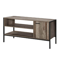 Artiss TV Cabinet Entertainment Unit Stand Storage Wood Industrial Rustic 124cm Living Room Kings Warehouse 