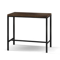 Artiss Vintage Industrial High Bar Table for Stool Kitchen Cafe Desk Dark Brown Kings Warehouse 