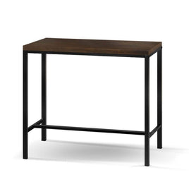 Artiss Vintage Industrial High Bar Table for Stool Kitchen Cafe Desk Dark Brown Kings Warehouse