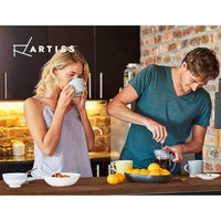 Artiss Vintage Industrial High Bar Table for Stool Kitchen Cafe Desk Dark Brown Kings Warehouse 