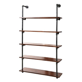 Artiss Wall Display Shelves Industrial DIY Pipe Shelf Rustic Floating Brackets DIY Kings Warehouse 